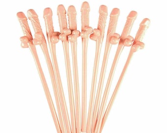 Willy Straws Hen Party Night Out Novelty Sucking Drinking Straws