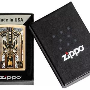 Sharp 1932 Art Deco Zippo Flame Zippo Lighter