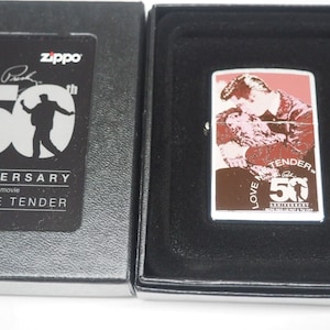 Rare Retired Limited Edition Elvis Love Me Tender Zippo Lighter