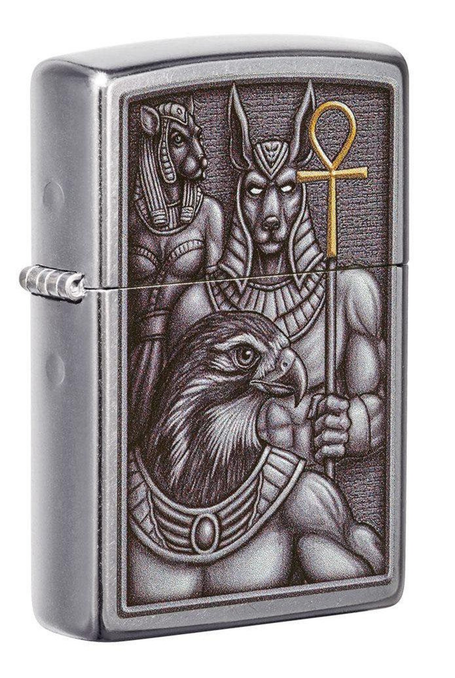Zippo Lighter Egyptian Animals Street Chrome Etsy