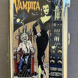 Premium  Vampira Joint Cigarette Marijuana Case for kings and 100's With Built in Butane Lighter