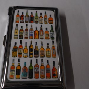 Premium  Wall Of Scotch Cigarette Marijuana Case With Built in Butane Lighter For Kings & 100&#39;s