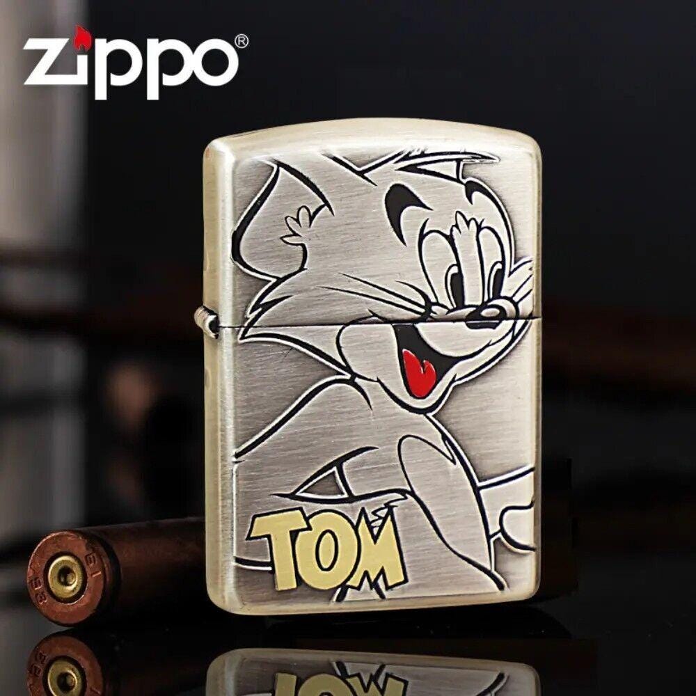Rare Japanese Issue Double Sided Armor Tom & Jerry Zippo