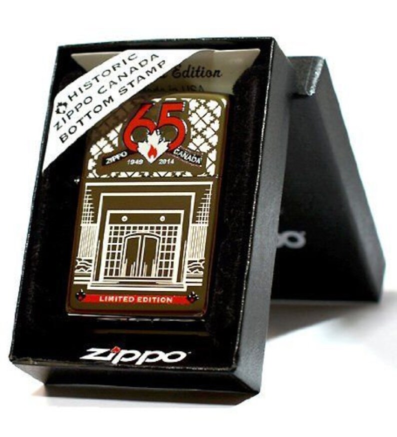 Zippo Lighter Retired Limited Edition Zippo Canada 65th Etsy