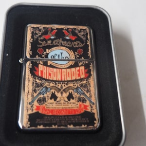 Cowboy Prison Rodeo  Case Lighter