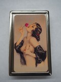 Cigarette Case Art Deco Art Work for 100's Cigarettes
