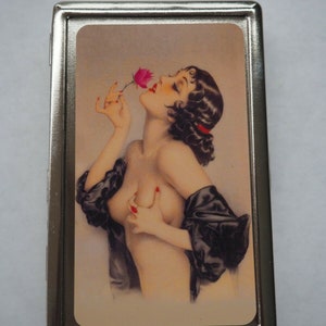 Cigarette Case Art Deco Art Work for 100's Cigarettes