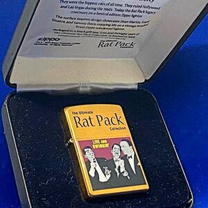 Rare 2004 Limited Edition Frank Sinatra Rat Pack Brass Zippo Lighter