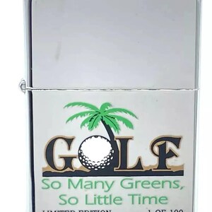 Rare 2006 Limited Edition Golf Lovers Zippo Lighter Only 100 Made