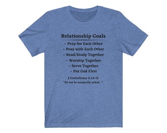 Relationship Goals Christian Tee | Couples Goals | Faith Tee