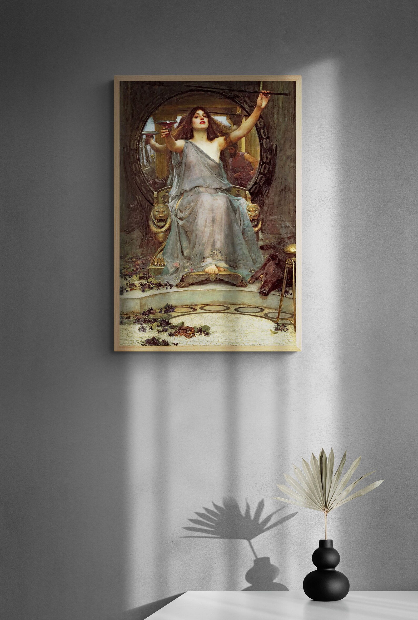 John William Waterhouse Circe offrant la coupe à Ulysse Etsy