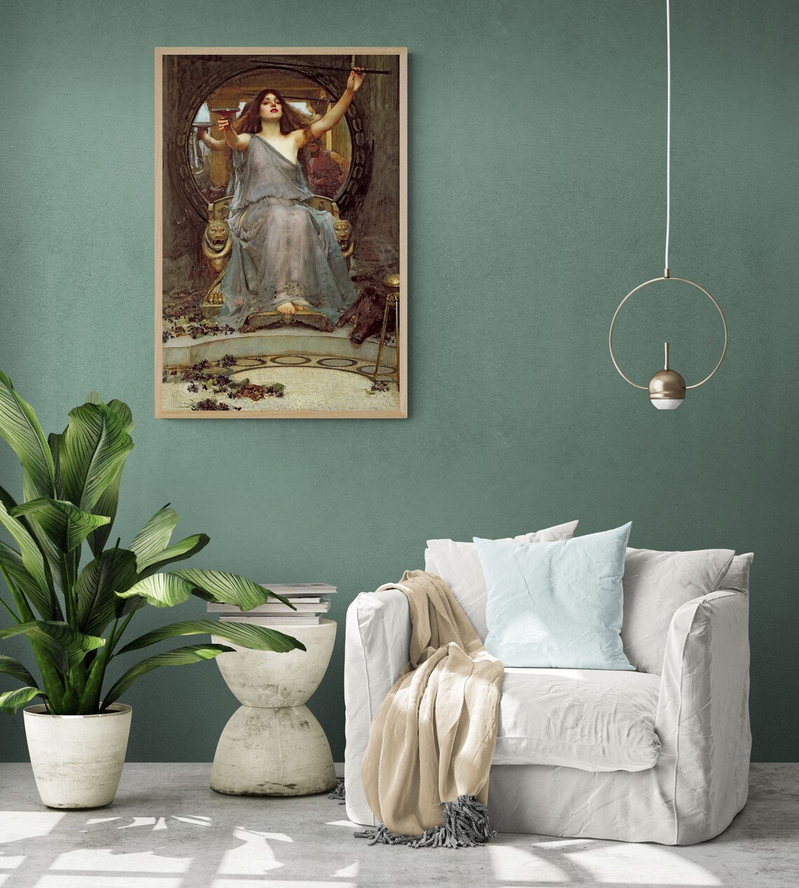 John William Waterhouse Circe offrant la coupe à Ulysse Etsy