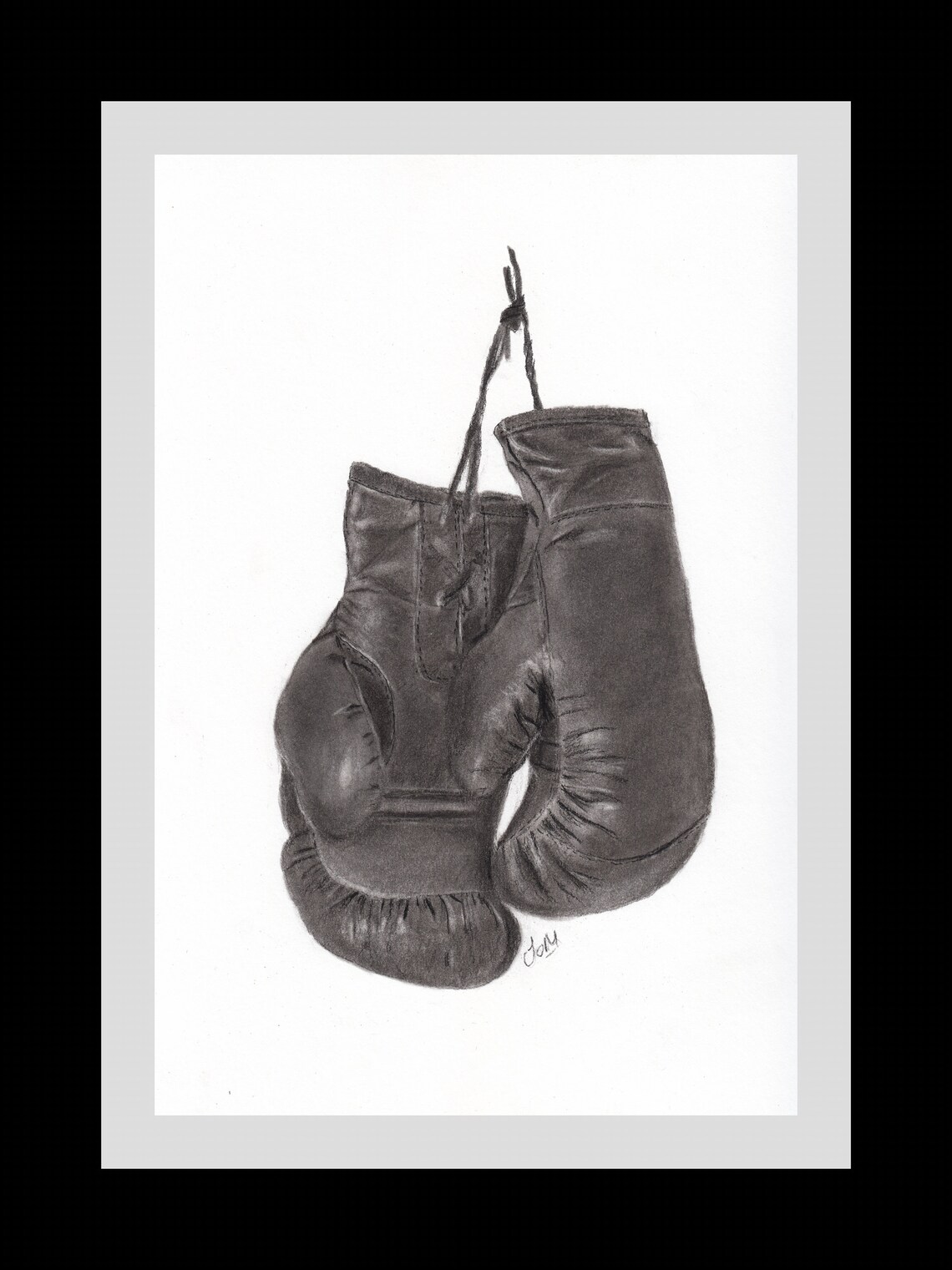 Vintage Boxing Gloves Limited Edition Fine Art Giclée Print Etsy UK