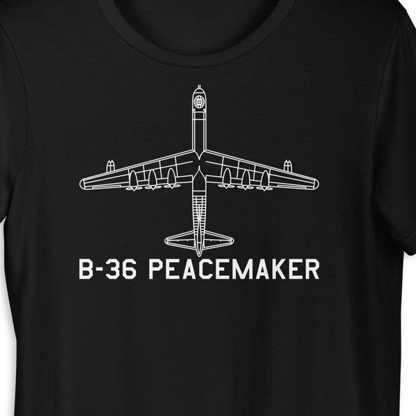 B-36 Peacemaker Strategic Bomber Classic USA Warplane T-Shirt