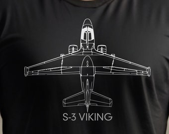 S-3 Viking Anti-submarine Jet Plane Blueprint Diagram Men's classic tee