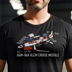 AGM-86 ALCM American Cruise Missile Cutaway Schematic Inside Diagram Men&#39;s classic tee