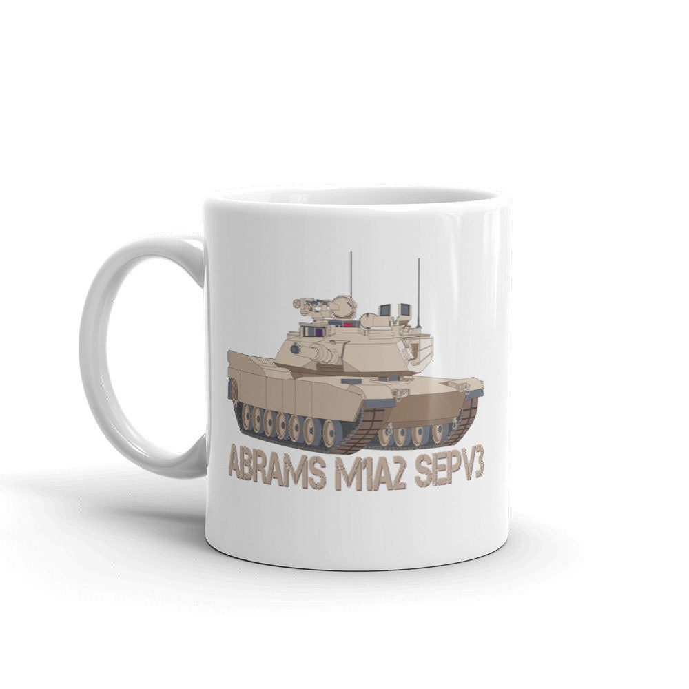 Abrams M1A2 SEPV3 Tank US Army American Main Battle Tanks White Glossy  Coffee Tea Mug - Etsy