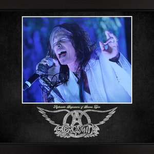 Steven Tyler Aerosmith Rockmusiker, individuell gerahmt, Autogrammfoto, Echtheitszertifikat