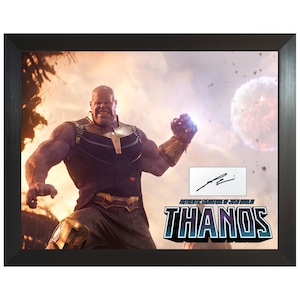 Josh Brolin Thanos Avengers Actor Framed Signed Autograph Card Display COA