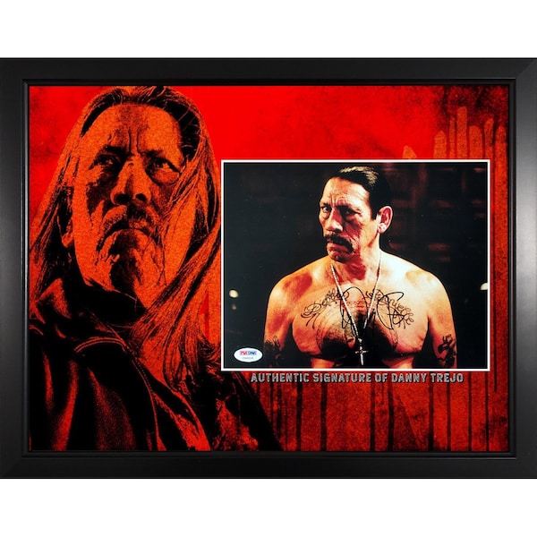 Danny Trejo Machete Film Movie Actor Custom Framed Signed Autograph Photo PSA