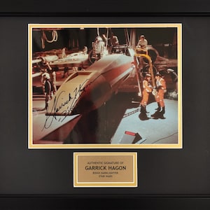 ギャリック・ハゴン ビッグス・ダークライター スターウォーズ サイン入り 額入り 8x10 直筆サイン写真ディスプレイ