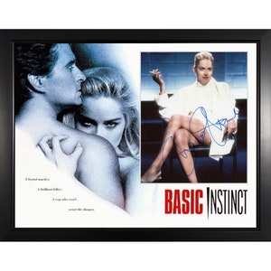 Sharon Stone Basic Instinct Actress Custom Framed Signed Photo Display ACOA