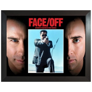 John Travolta Face Off Actor Custom Framed Signed Autograph Photo Display COA
