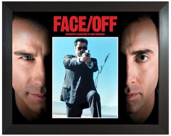 エラ・ブルー・トラボルタのサイン入り8x10 老犬エミリーの写真 ジョン