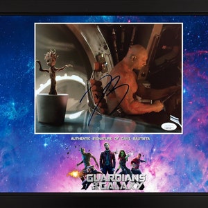 Dave Bautista Guardians Of The Galaxy Custom Framed Signed Photo Display JSA