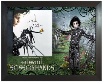 ジョニー・デップのサイン入り8x10ショコラ・ルー写真 - Etsy 日本