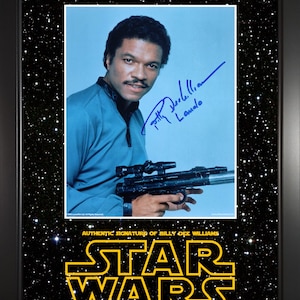 Billy Dee Williams Lando Star Wars Actor Custom Framed Signed Photo Display ACOA