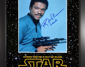 スターウォーズ、ランドカルリジアン役ビリー・ディー・ウィリアムズ直筆サイン ビリー・ディー・ウィリアムズがサインしたスターウォーズ（ランドの
