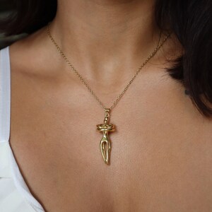 Soulmate Necklace - Couple Hugging Necklace - Gift for Lover - Valentine's Day Gift - Human Figure Pendant Jewelry - Anniversary Gift image 2