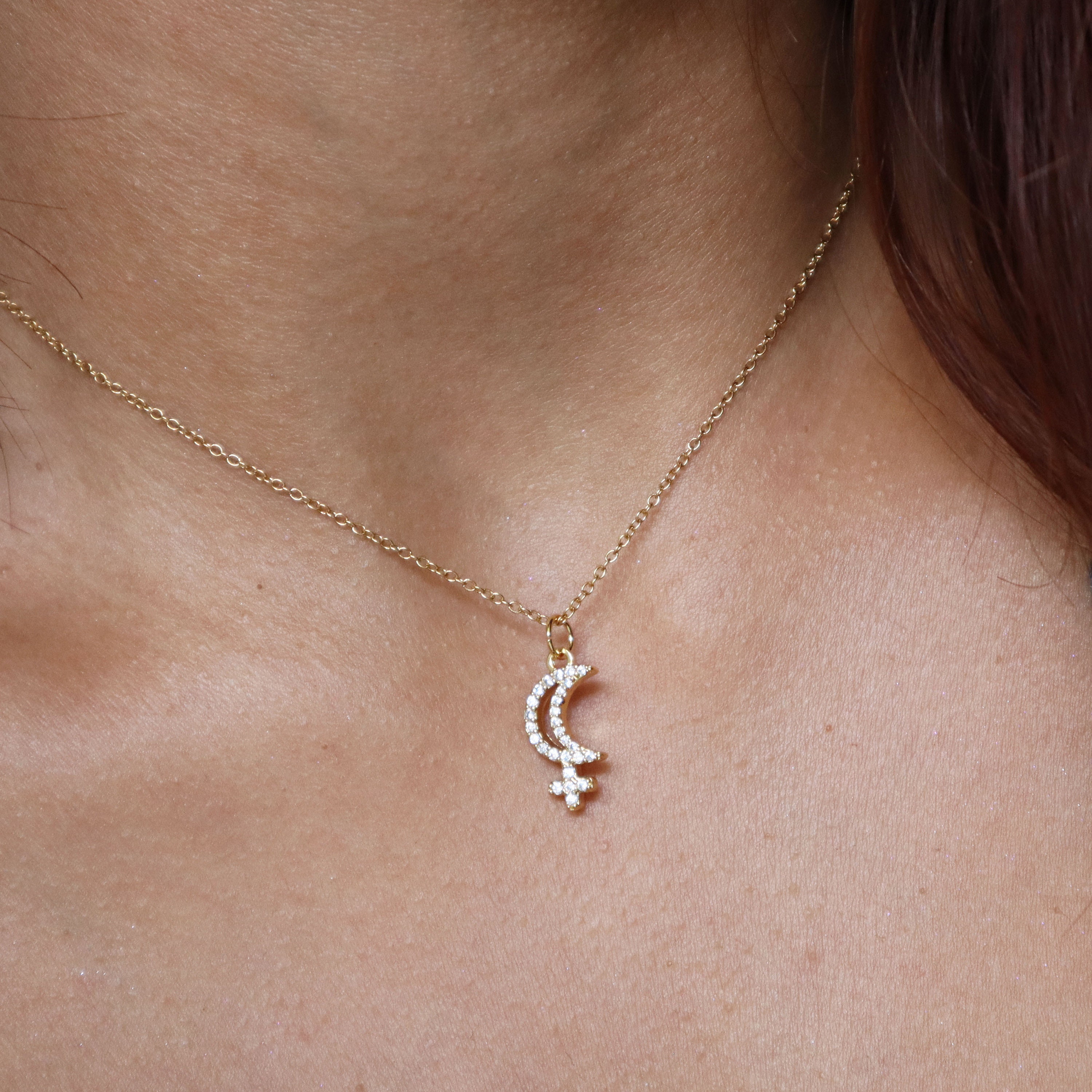 Lilith Symbol Necklace, Astrology Jewelry, Spiritual
