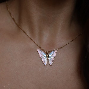 Butterfly Necklace, Fairytopia Necklace, Butterfly Wings Jewelry, Gifts for Her, Dreamy Jewelry, Fairy Jewelry, Fairy Necklace, Statement