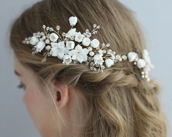 Bridal hair piece Bridal hair vine Bridal Hair Accessories Wedding Hair Accessory bride hair clip Bridal hair comb bridal headpiece bride