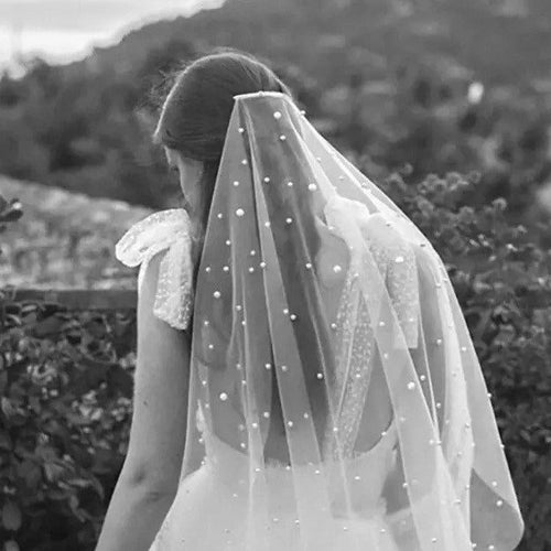 Pearl Elegant Wedding Veil White/ivory Wedding Veil One Etsy Canada