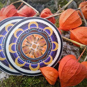 Earth Crystal Mandala I 4" Sticker