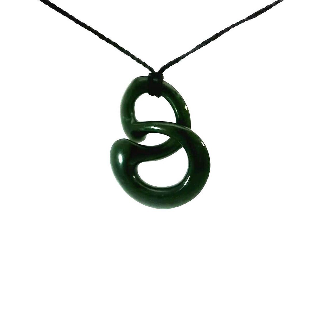 Jade Twist Necklace Nephrite Jade Etsy
