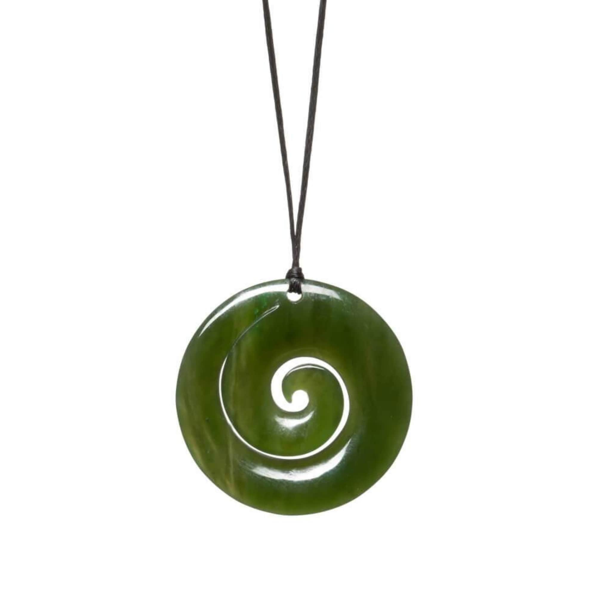 Jade Koru Necklace in a Variety of Sizes Canadian Nephrite Etsy