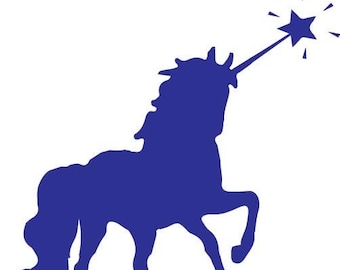 Unicorn Silhouette SVG and PNG files