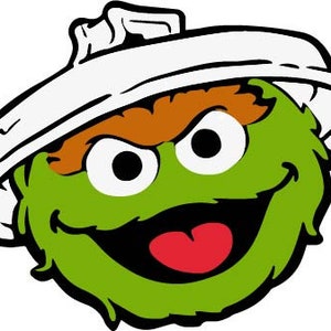 Oscar The Grouch Head