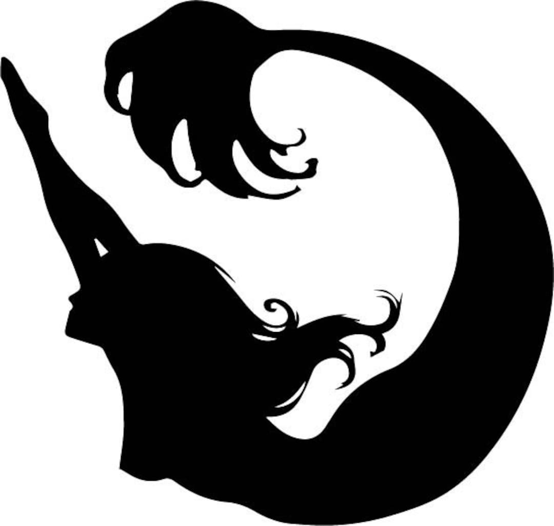 Mermaid Silhouette SVG File - Etsy
