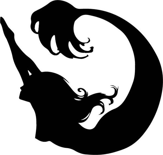 Mermaid Silhouette SVG File - Etsy