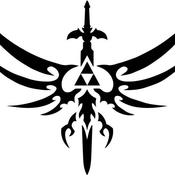 Zelda Sword Logo SVG file