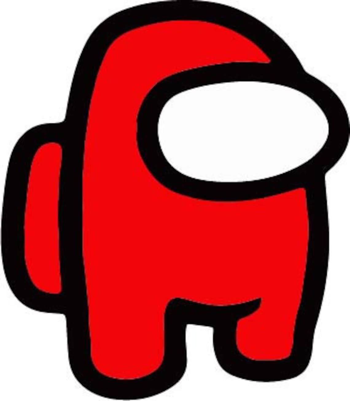 Among us character red SVG and PNG files Etsy