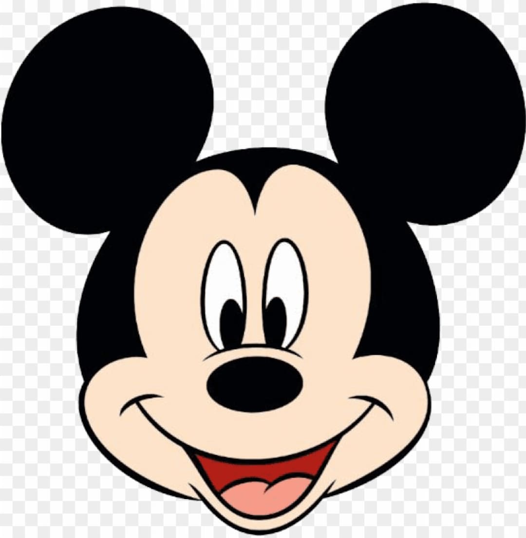 Mickey Mouse Head SVG and PNG Files Etsy Canada