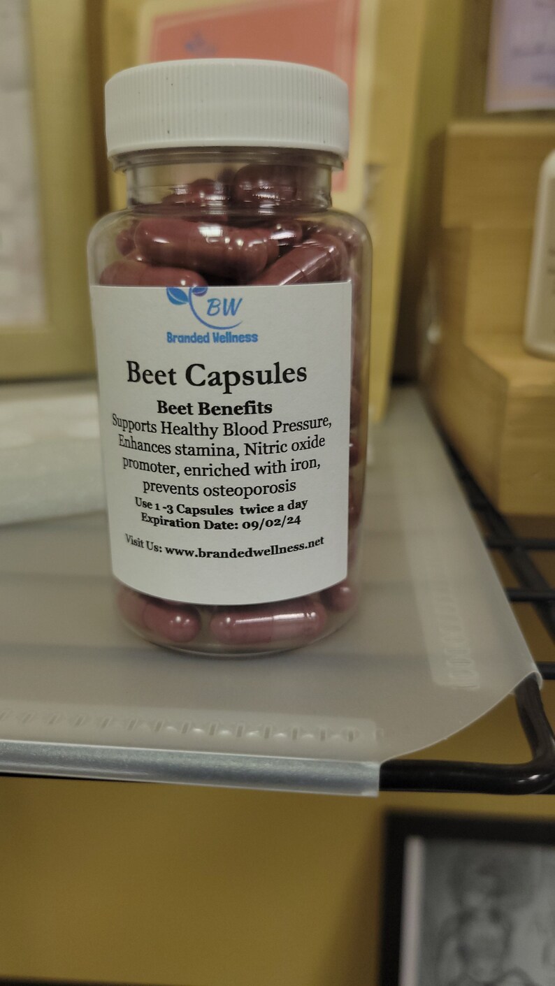 Organic Beet Capsules Etsy
