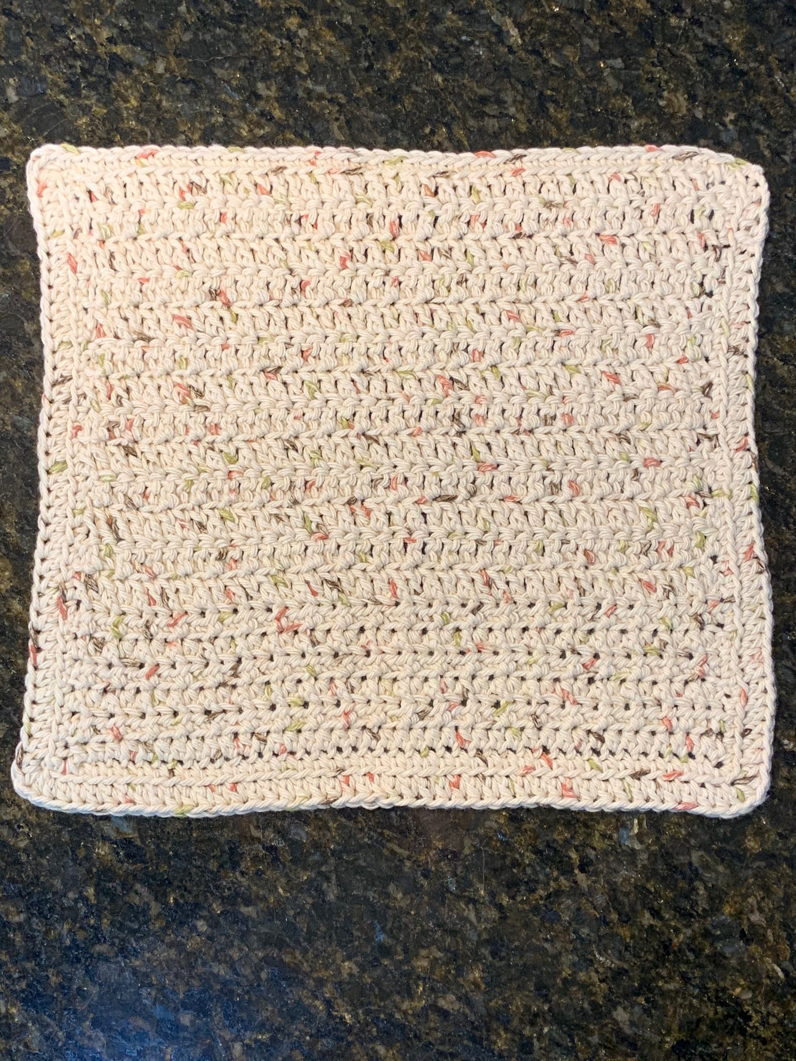 Dishcloth Crocheted of 100 Cotton yarn. Etsy