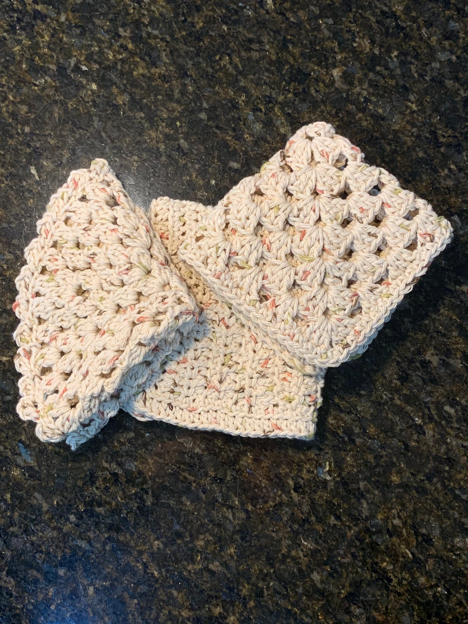 Dishcloth Crocheted of 100 Cotton yarn. Etsy